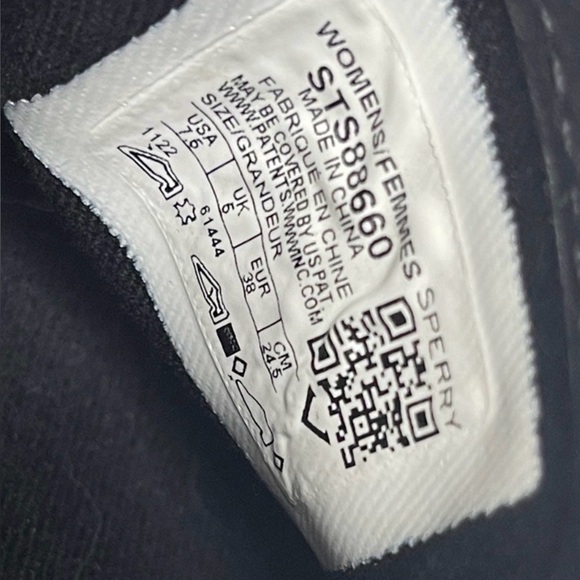 Sperry Crest Vibe Black Embossed Slip-On Women’s 7.5 Memory Foam Comfort Shoes - Picture 7 of 7